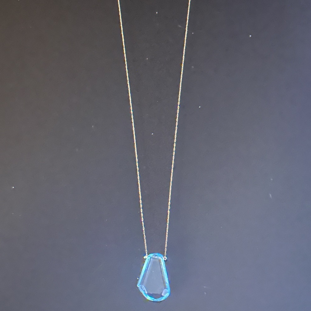 Gorgeous 14 kt 585 stamped gemstone neclace - Picture 12 of 14